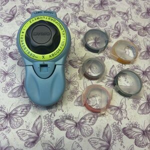 Dymo Label Maker in Blue with Assorted Tape Rolls